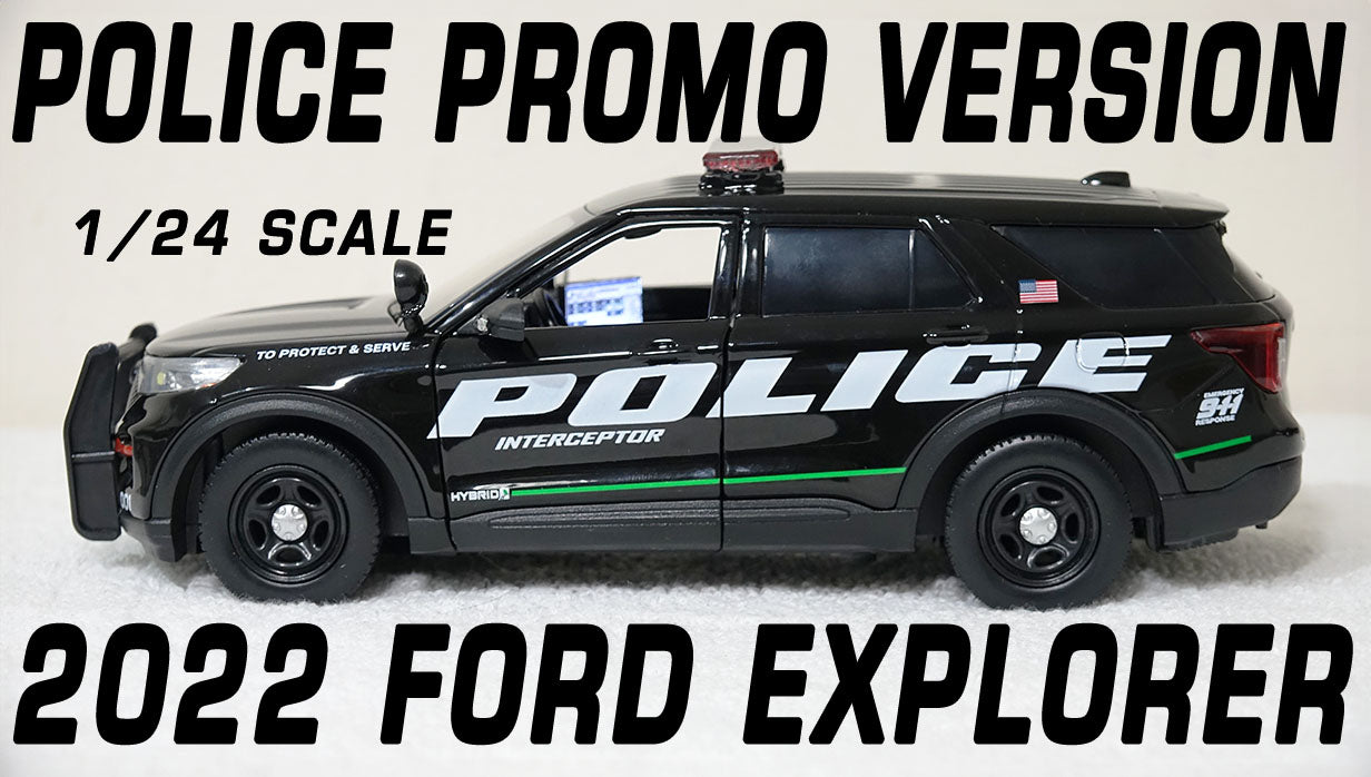 1/24 scale Police PROMO version 2022 Ford Explorer with custom added lights and siren. !!FREE SHIPPING!!