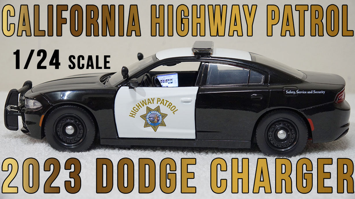 1/24 scale California Highway Patrol 2023 Dodge Charger with custom added lights and siren. !!FREE SHIPPING!!