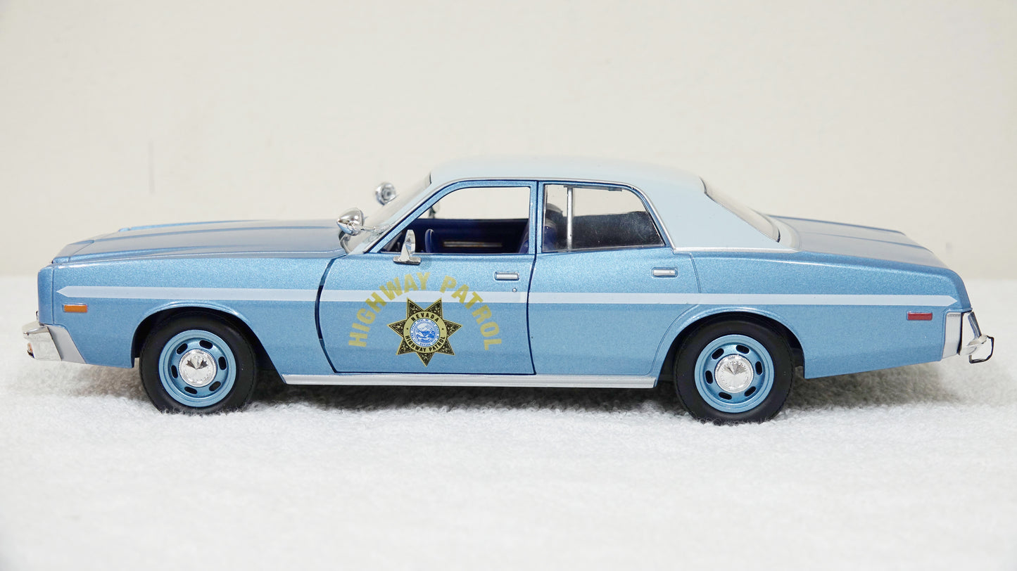 1/24 scale Nevada Highway Patrol 1978 Plymouth Fury with custom added Lights and Siren  FREE SHIPPING!!