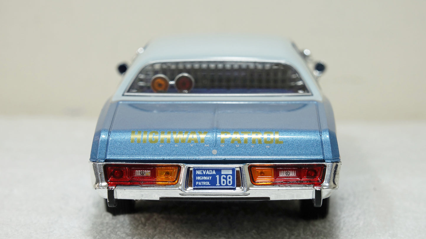 1/24 scale Nevada Highway Patrol 1978 Plymouth Fury with custom added Lights and Siren  FREE SHIPPING!!