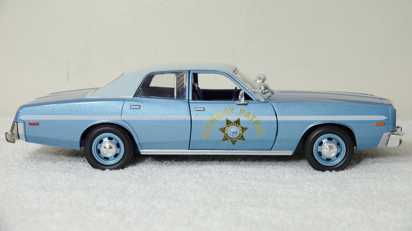 1/24 scale Nevada Highway Patrol 1978 Plymouth Fury with custom added Lights and Siren  FREE SHIPPING!!