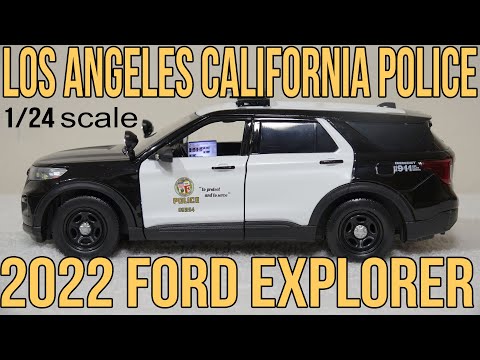 1/24 scale Los Angeles Police Department 2022 Ford Explorer with custom added lights and siren. !!FREE SHIPPING!!