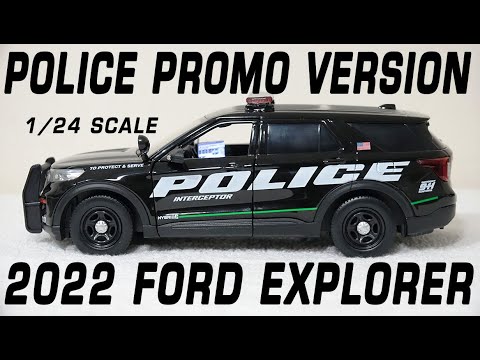 1/24 scale Police PROMO version 2022 Ford Explorer with custom added lights and siren. !!FREE SHIPPING!!