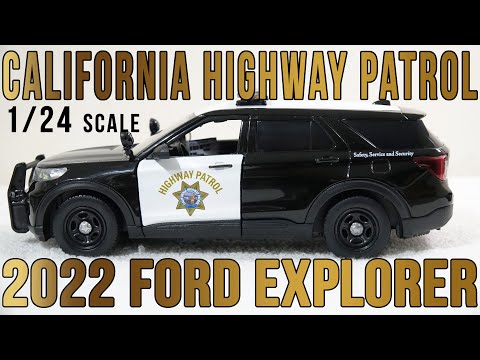 1/24 scale California Highway Patrol 2022 Ford Explorer with custom added lights and siren. !!FREE SHIPPING!!